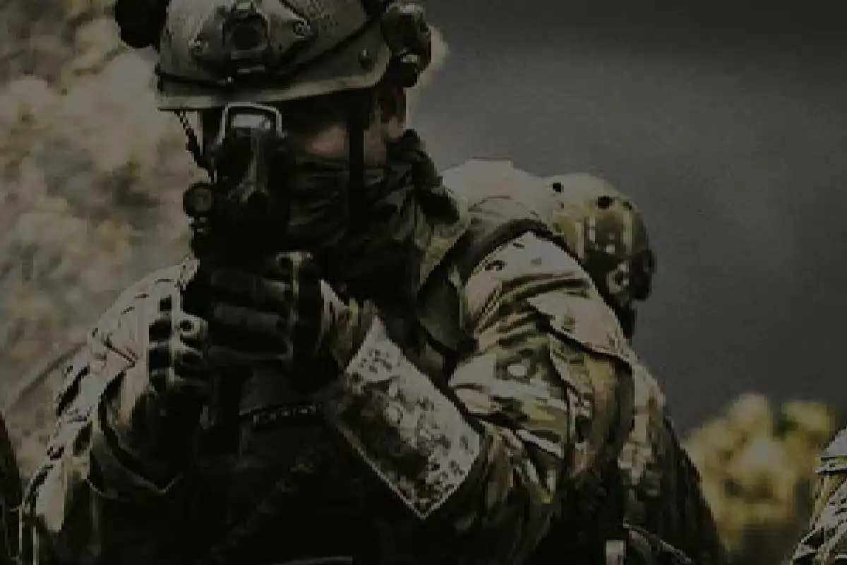 Airsoft Player Aiming
