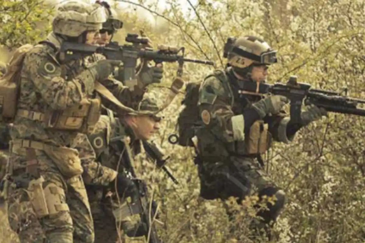 Outdoor Airsoft Players